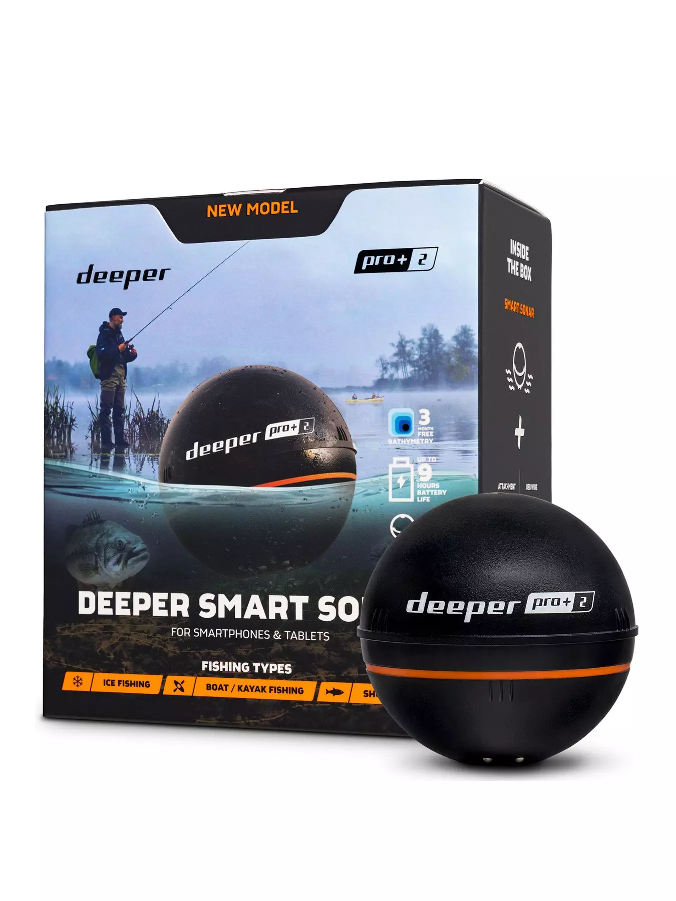 Deeper Chirp+ 2 Wireless Smart Sonar Castable and Portable WiFi