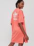  image of adidas-originals-t-shirt-dress-coral