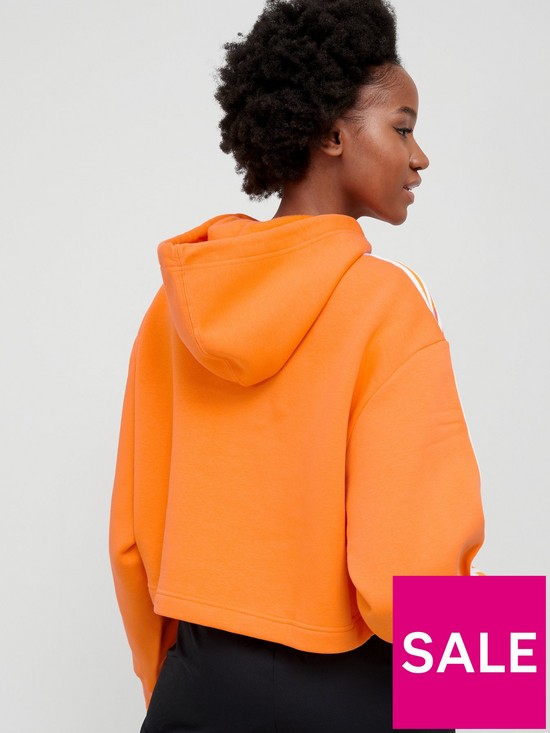 stillFront image of adidas-originals-short-hoodie-orange