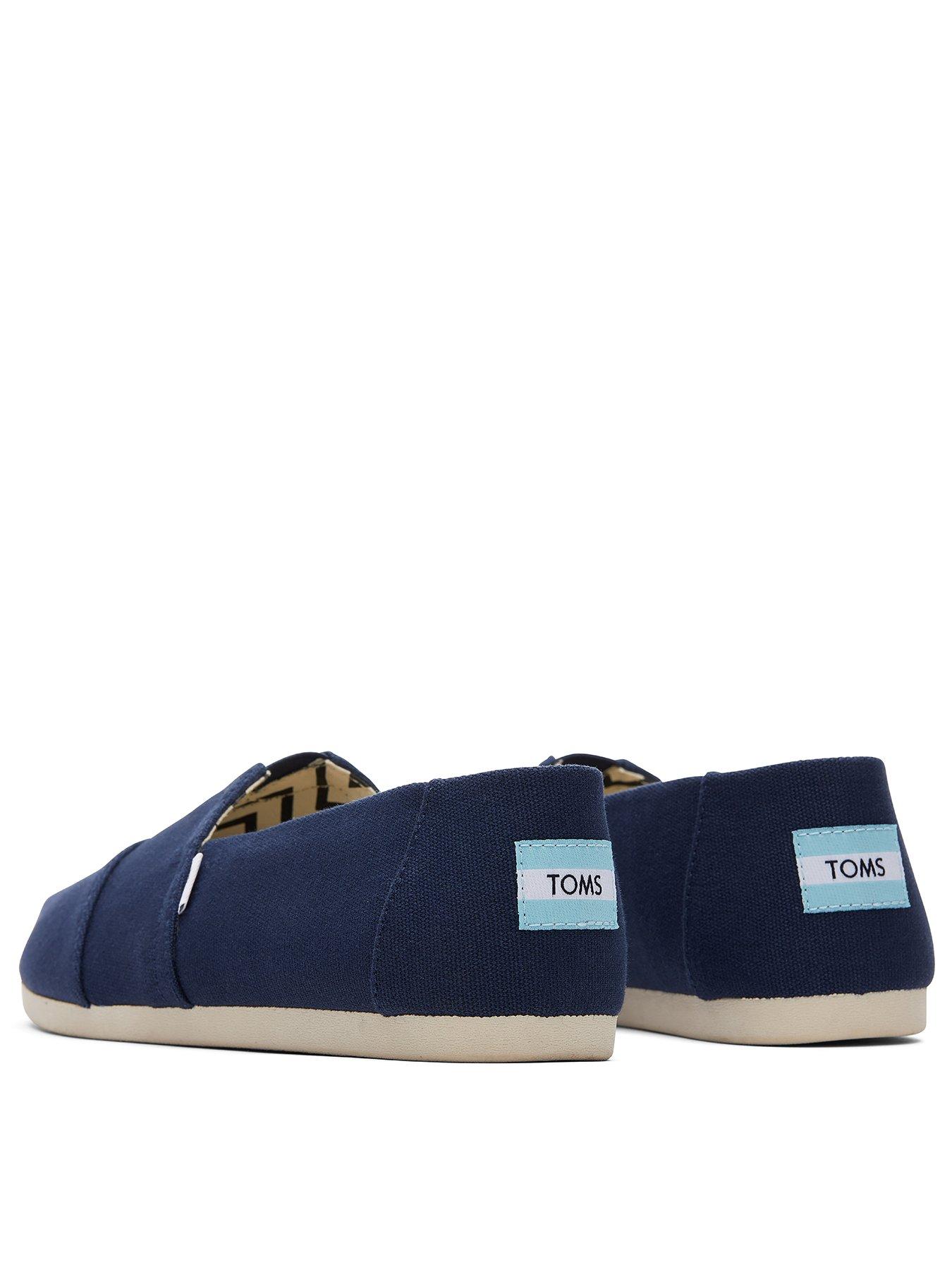 Image 2 of 5 of TOMS Men's Alpargata Cotton Canvas Slip-On Espadrille - Navy