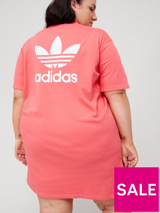 stillFront image of adidas-originals-t-shirtnbspdress-plus-size-coral