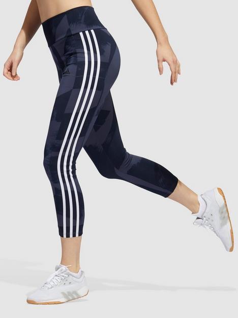 adidas-3-stripe-printed-78-leggings-navy