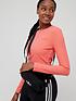  image of adidas-originals-utility-rev-cropped-long-sleeve-top-coral