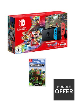 nintendo-switch-neon-console-with-minecraft-amp-free-mario-kart-8-download-3-month-nintendo-switch-online-subscriptionbr-nbsp