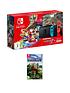 nintendo-switch-neon-console-with-minecraft-amp-free-mario-kart-8-download-3-month-nintendo-switch-online-subscriptionbr-nbspfront