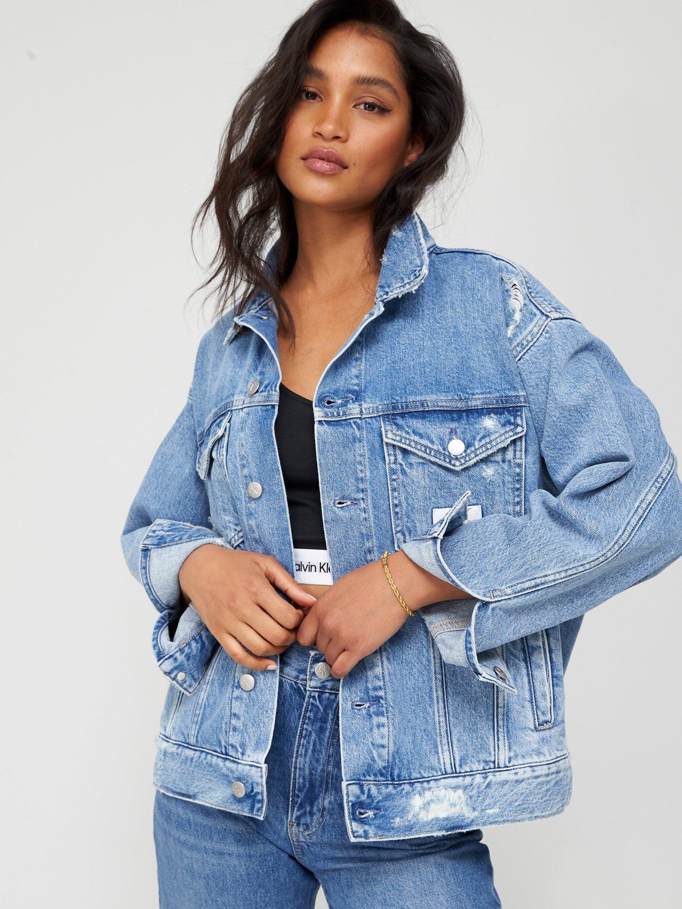 Navy Blue M discount 80% WOMEN FASHION Jackets Light jacket Calvin Klein light jacket 