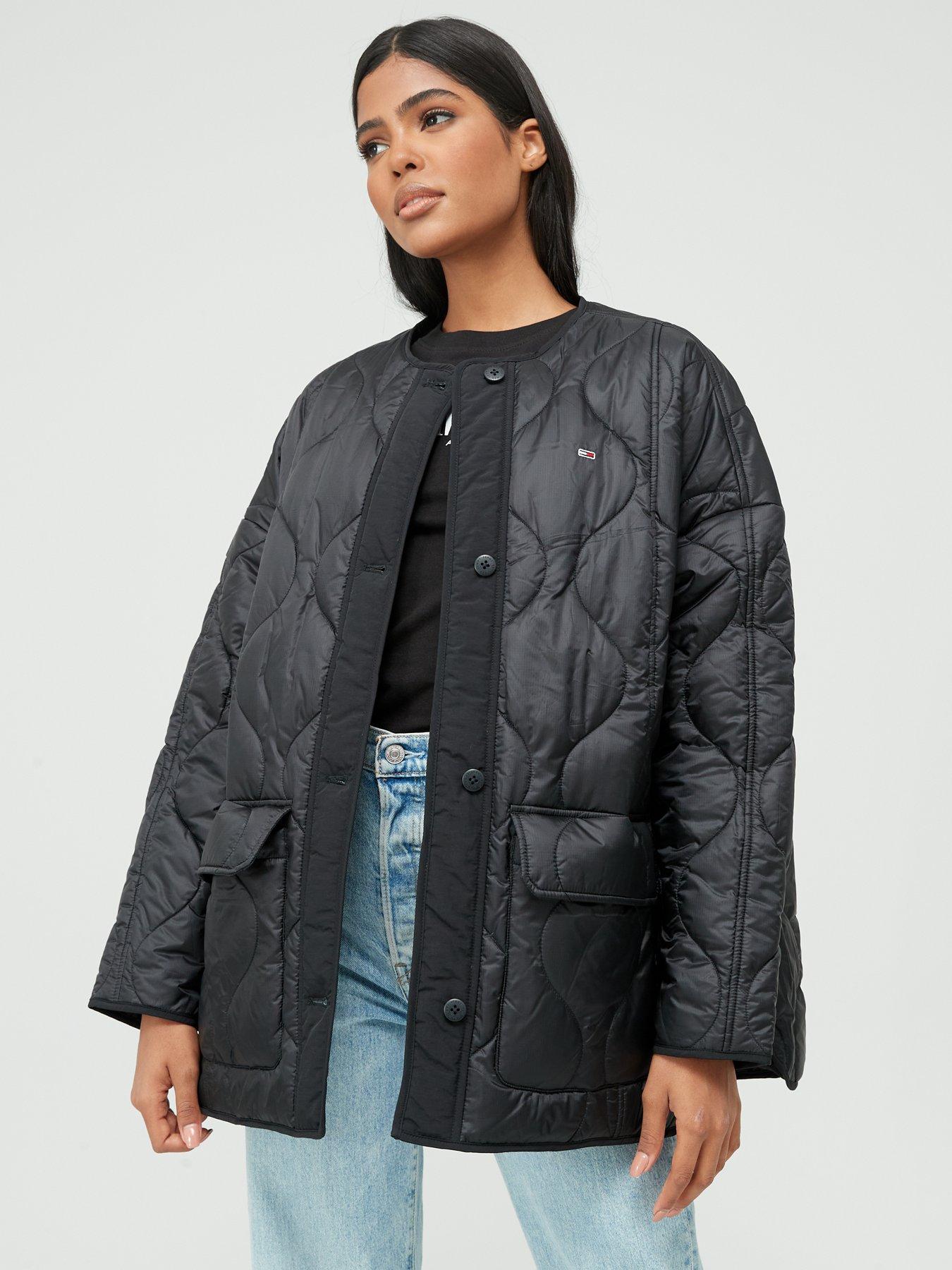 tommy jeans quilted coat