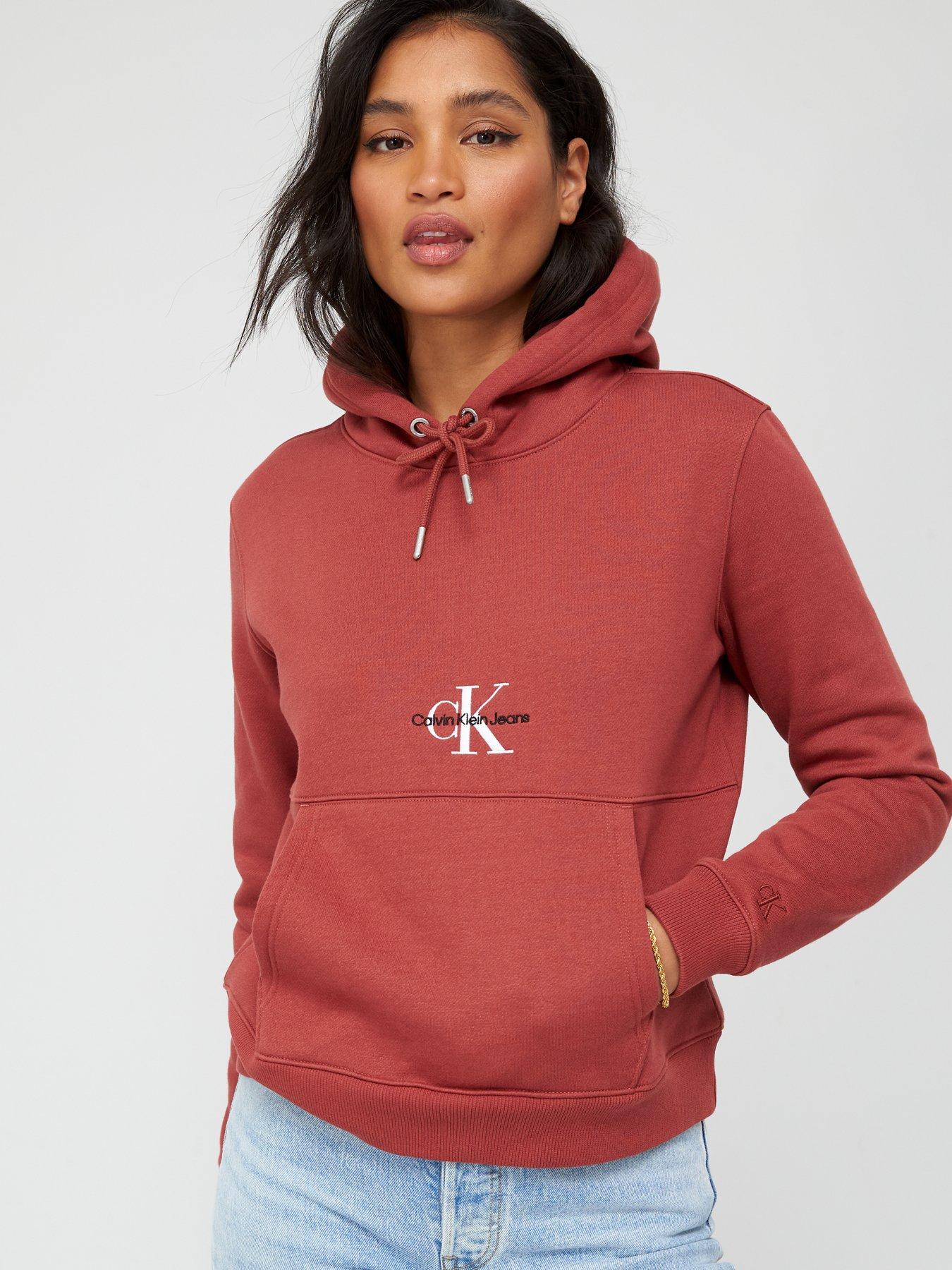 Calvin klein hot sale hoodie red