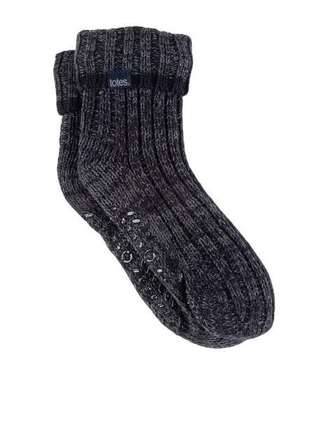 totes-1-pack-recycled-chunky-slipper-sox-grey