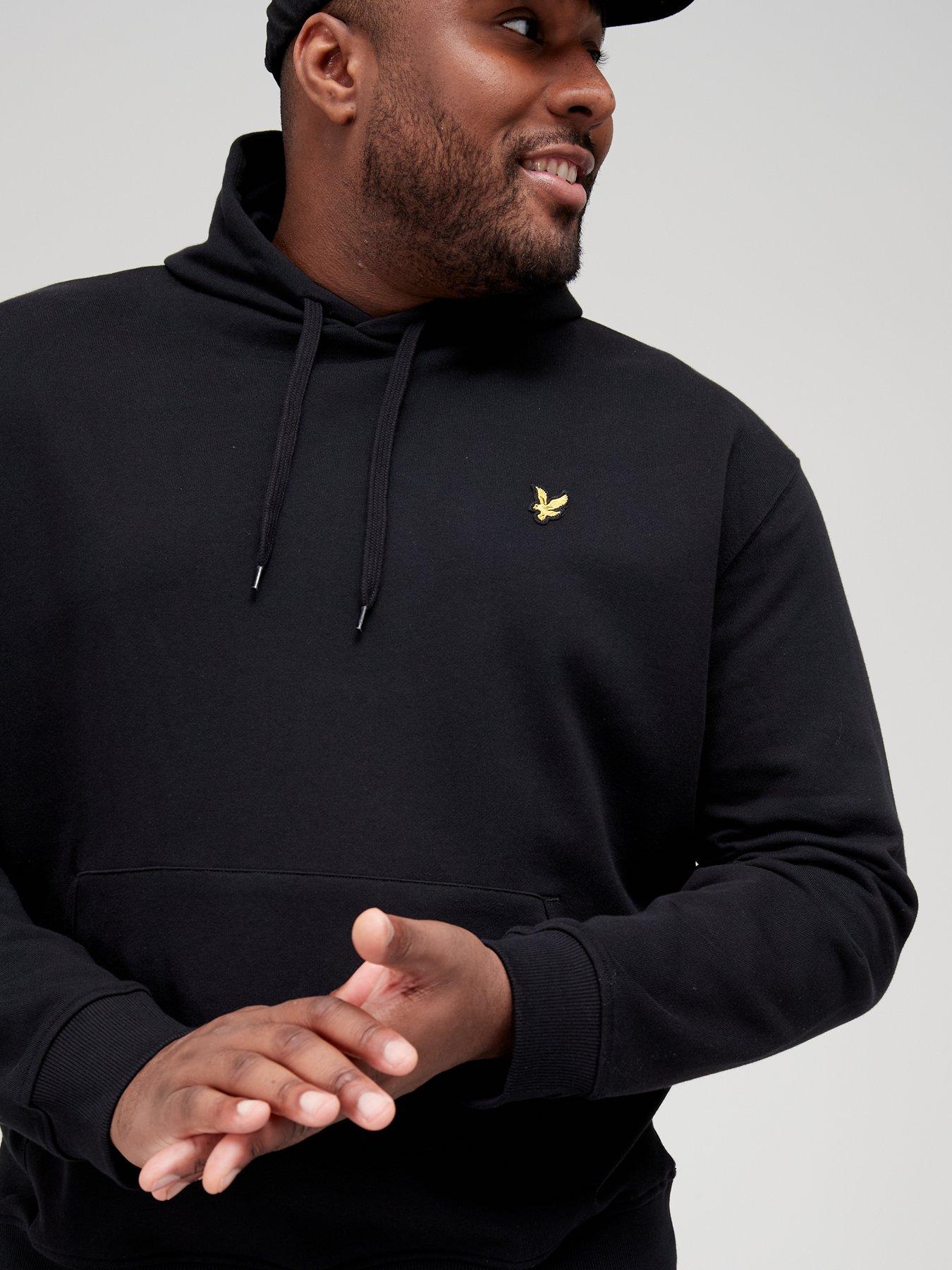 Lyle Scott Big Tall Pullover Hoodie Black Very