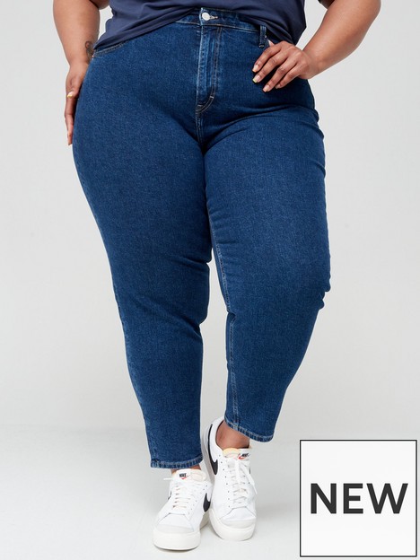 tommy-jeans-curve-mom-fit-taperednbspjean-blue