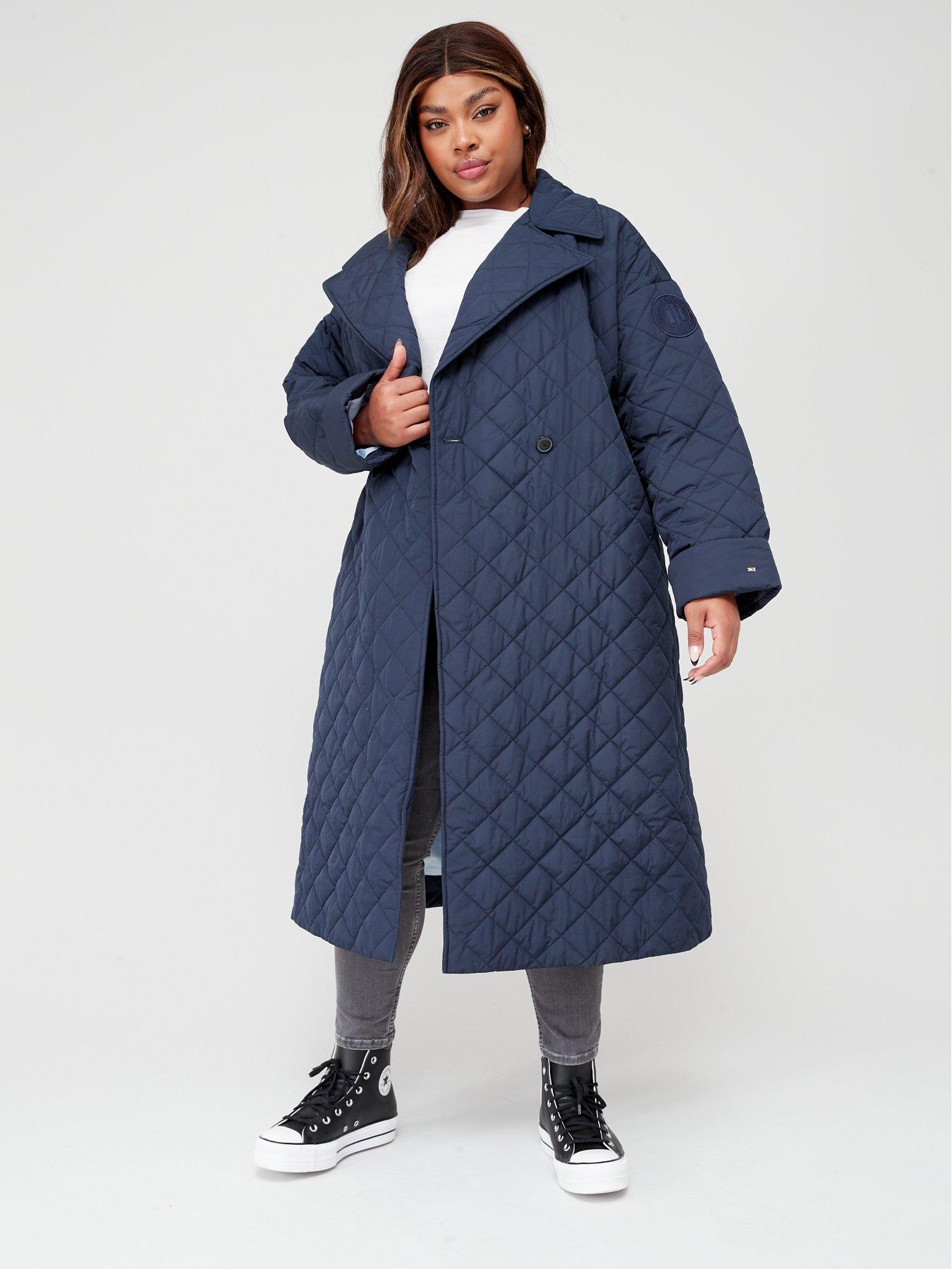 Hilfiger Blue Relaxed - Trench Tommy Sorona Quilted Curve Coat