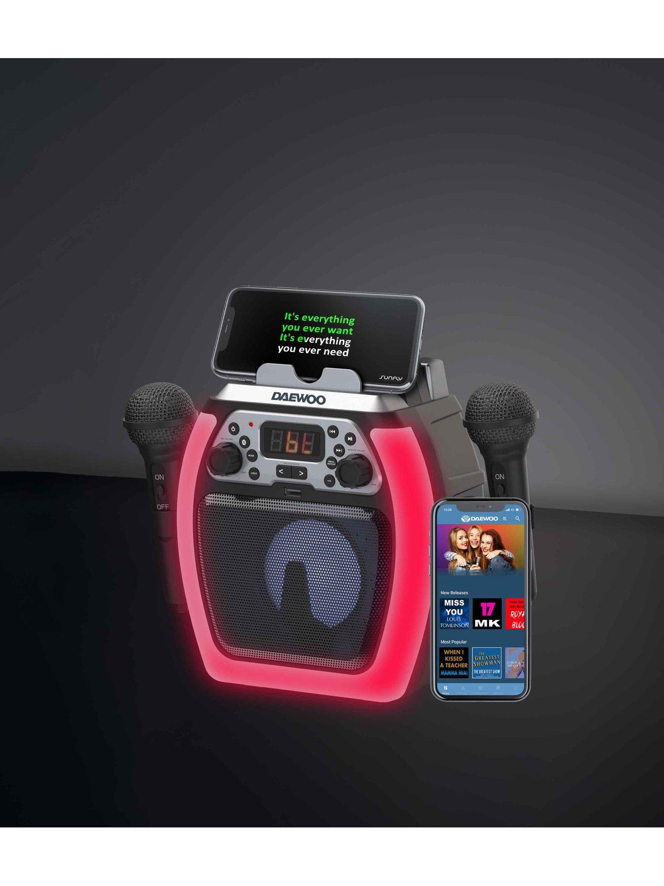 Daewoo Compact Bluetooth Karaoke Machine Very.co.uk