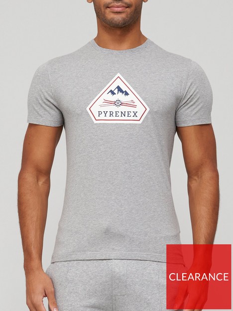 pyrenex-karel-2-logo-t-shirt-grey