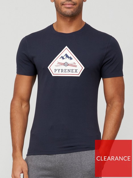 pyrenex-karel-2-logo-t-shirt-navy