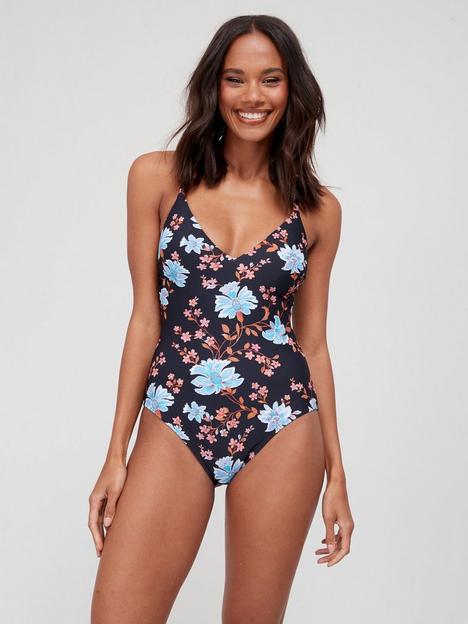 v-by-very-floral-shape-enhancing-swimsuit-black