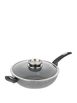 Product photograph of Tower Cerastone 30cm Forged Wok from very.co.uk