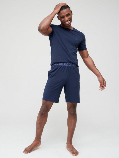 emporio-armani-bodywear-lounge-t-shirt-amp-shorts-set-blue-marine
