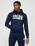  image of jack-jones-logo-hoodie