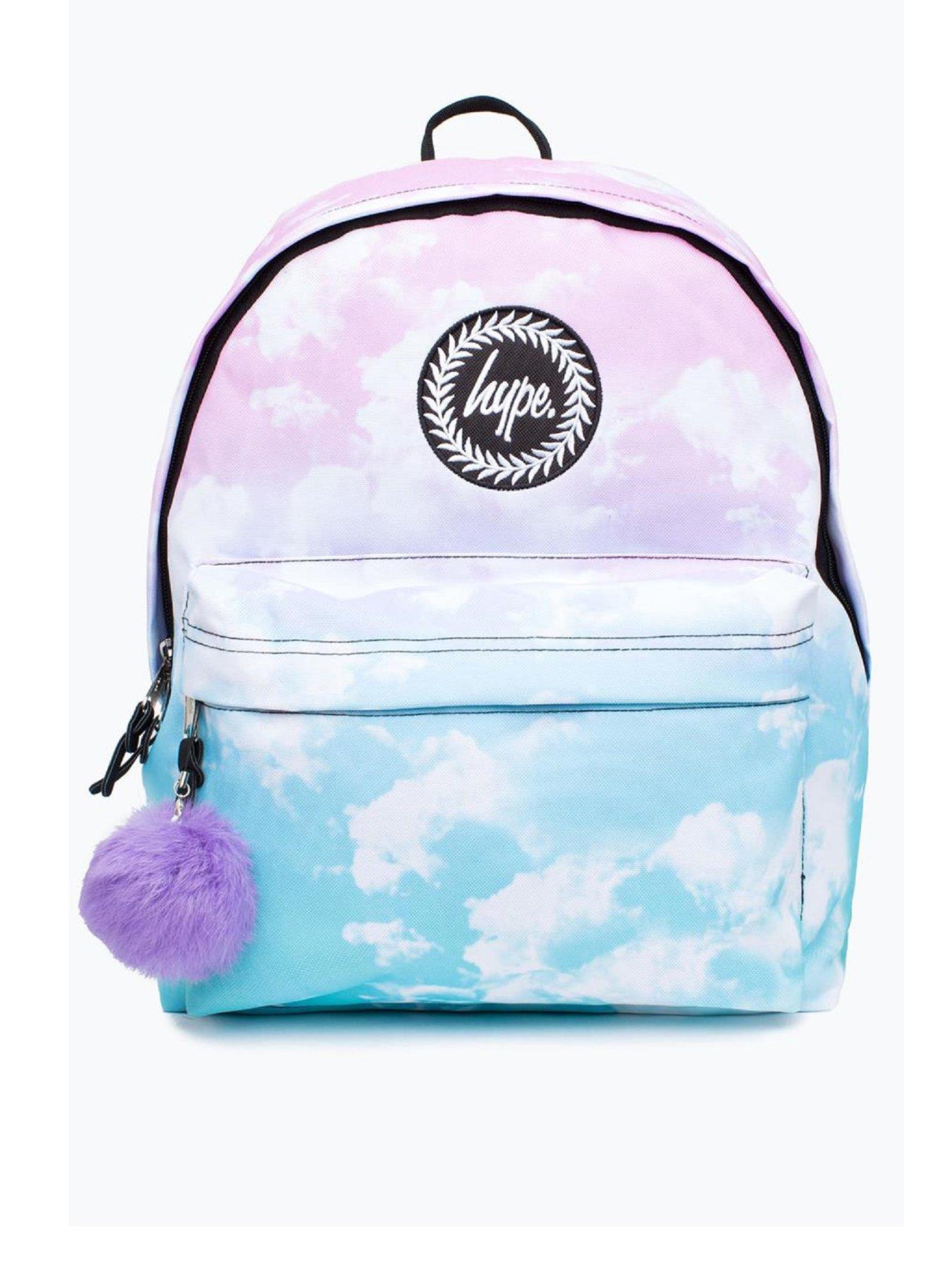 Kids Hype Unisex Multi Pastel Clouds Crest Backpack