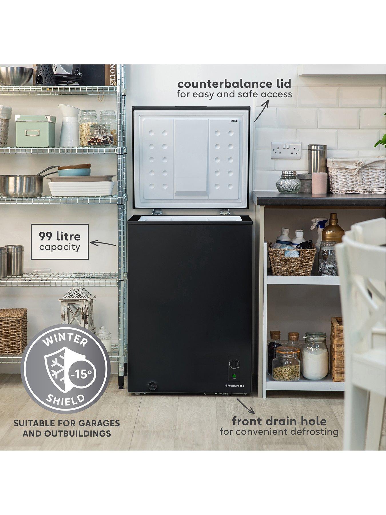 Russell Hobbs RH99CF1001B 99L Chest Freezer, Black Very.co.uk