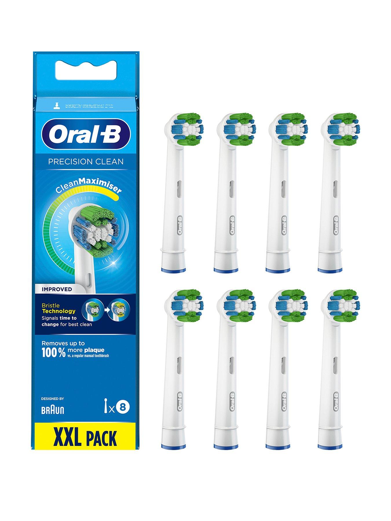OralB Precision Clean Refill Heads 8 Pack very.co.uk