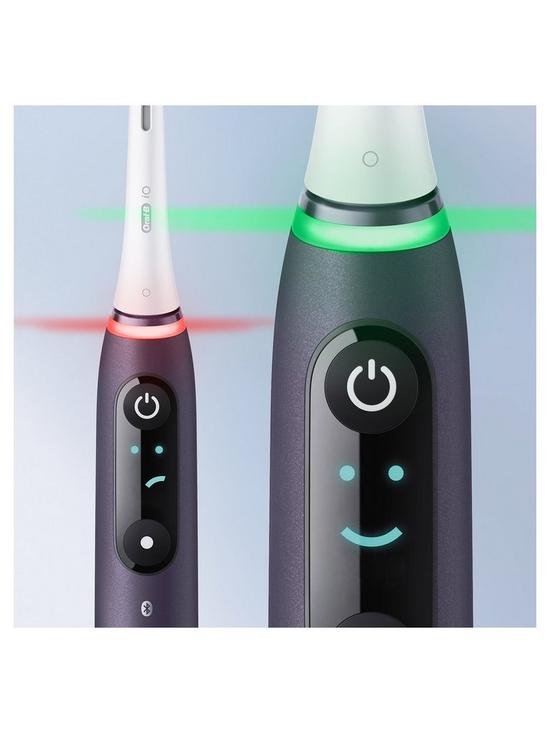 stillFront image of oral-b-io8-violet-electric-toothbrush-travel-case-3-hour-quick-charge-6-modes