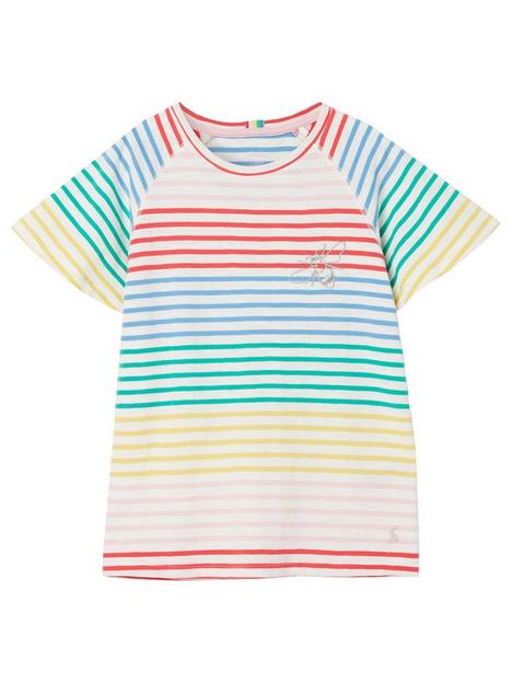 joules-girls-berry-embroidered-striped-short-sleeve-t-shirt-multi