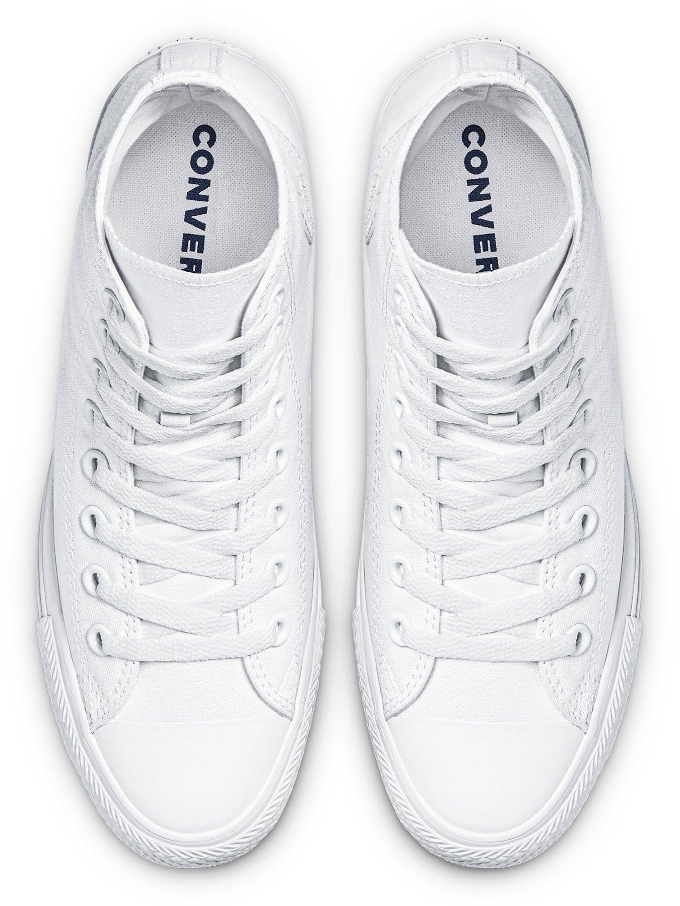 Canvas Hi Top Trainers White