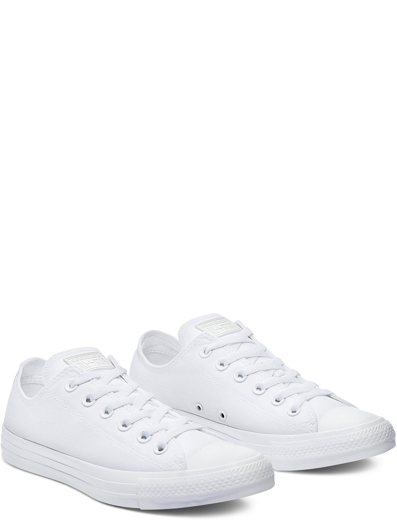 Womens converse oxford clearance white