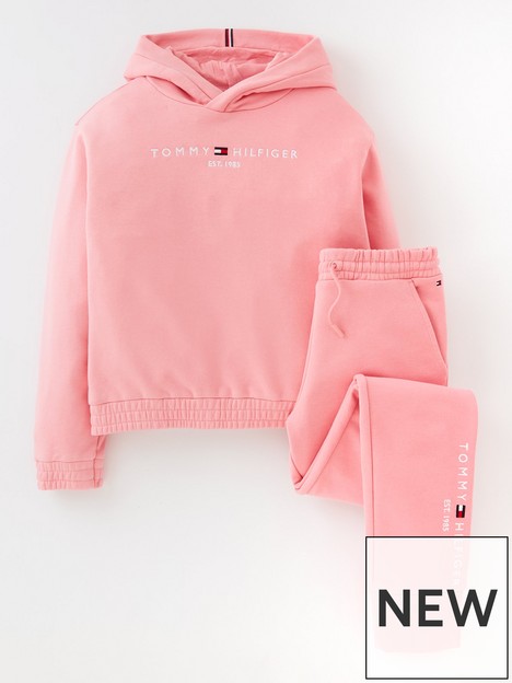 tommy-hilfiger-girls-essential-hoodie-jog-set-pink
