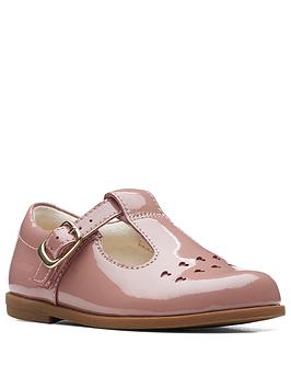 clarks toddler drew play occasion shoe - pink