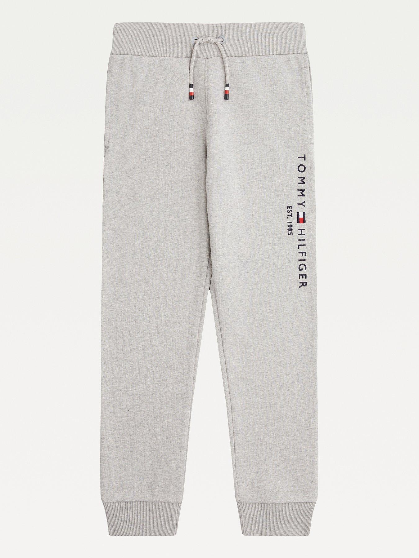 Tommy Hilfiger Boys Essential Sweatpants - Light Grey Marl, Light Grey Marl, Size 12 Years