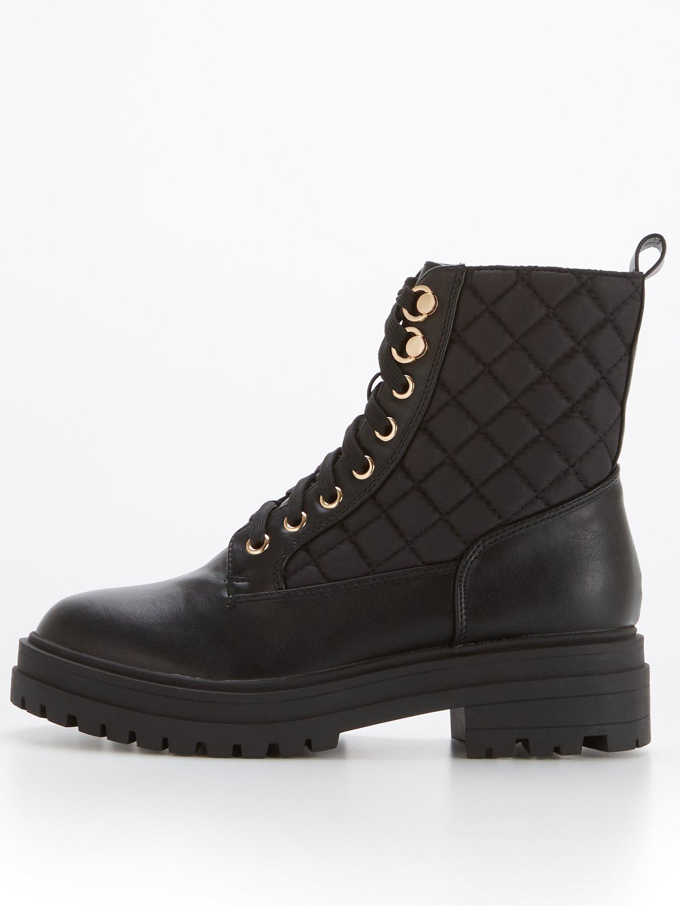 lace up wide fit boots