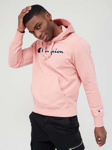 champion-logo-hoodie-pink