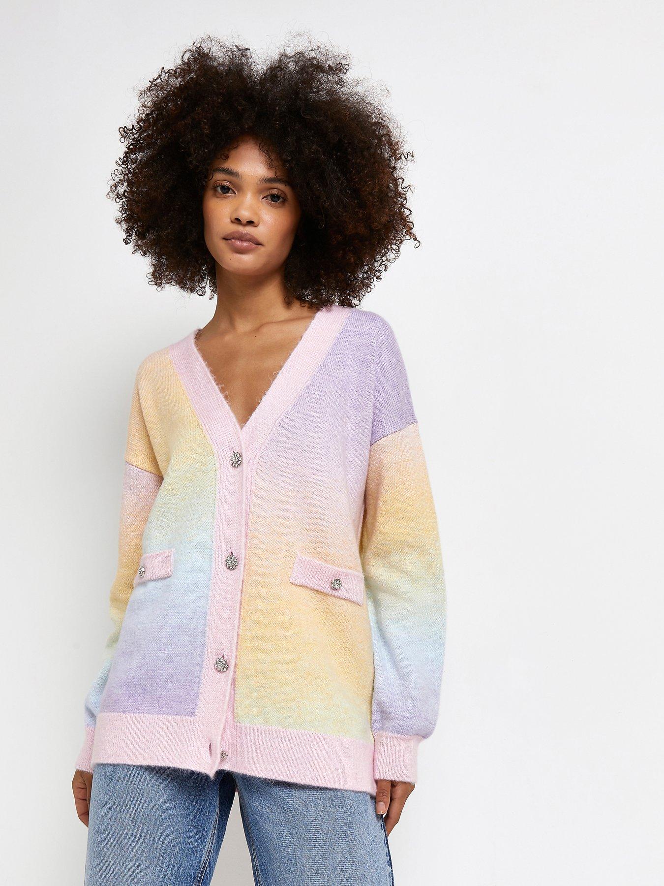 rainbow ombre cardigan