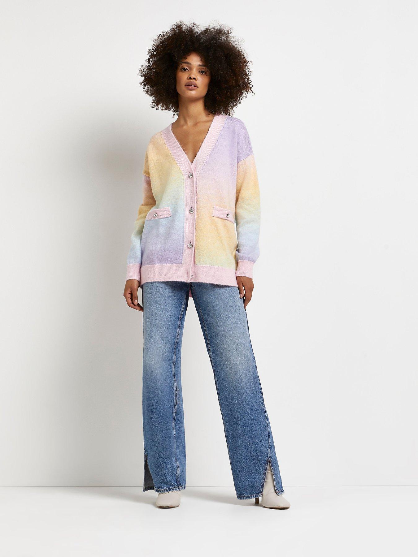 rainbow ombre cardigan
