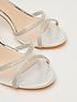  image of quiz-shimmer-mesh-front-heeled-sandals