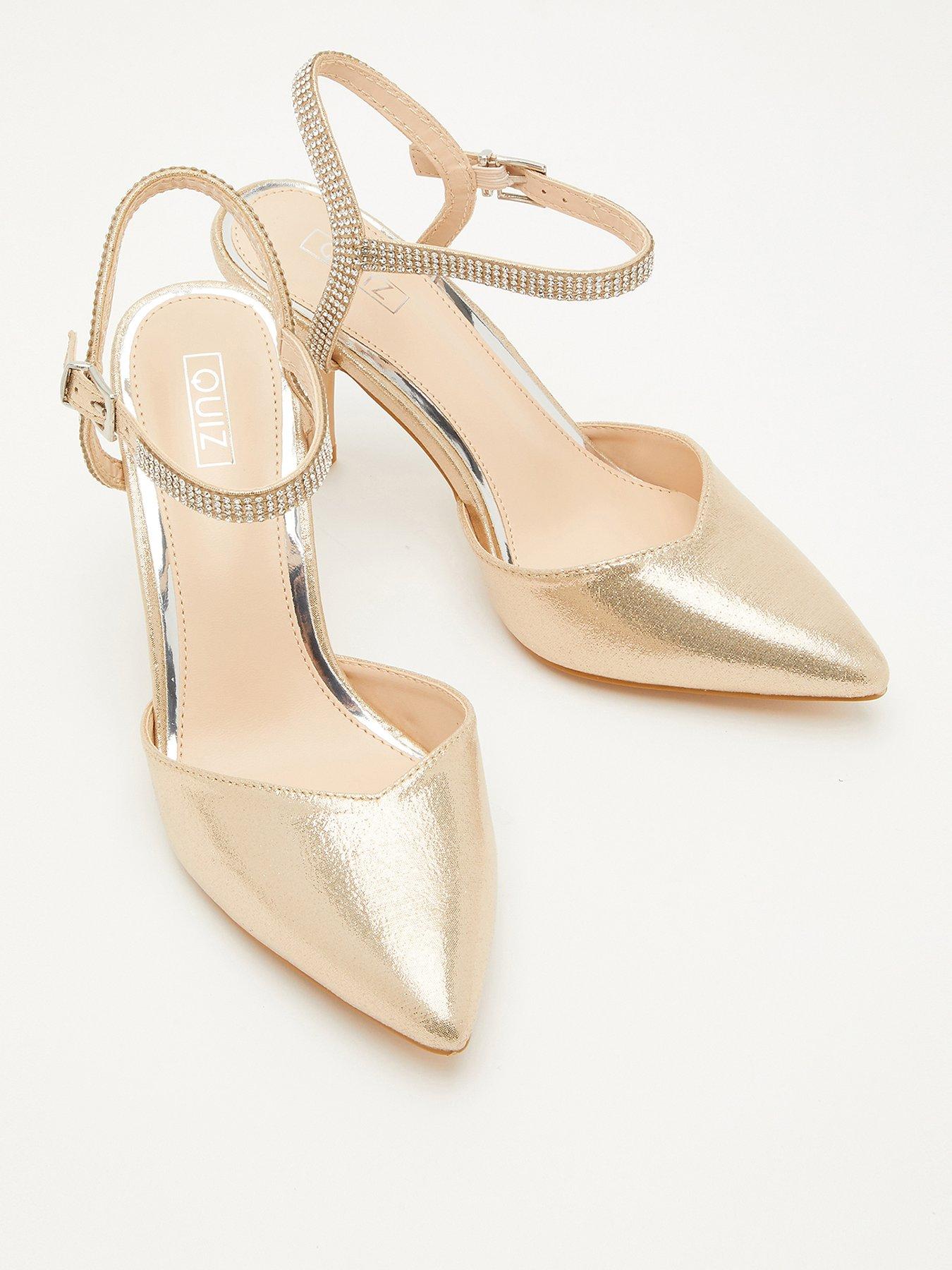 Ladies gold shoes Clearance