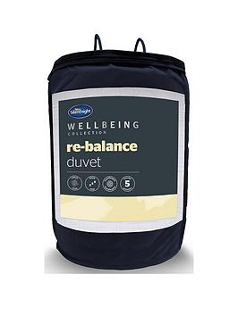 Product photograph of Silentnight Wellbeing Rebalance Duvet - 10 5 Tog - White from very.co.uk