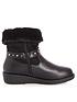  image of quiz-faux-leather-stud-strap-wedge-boots