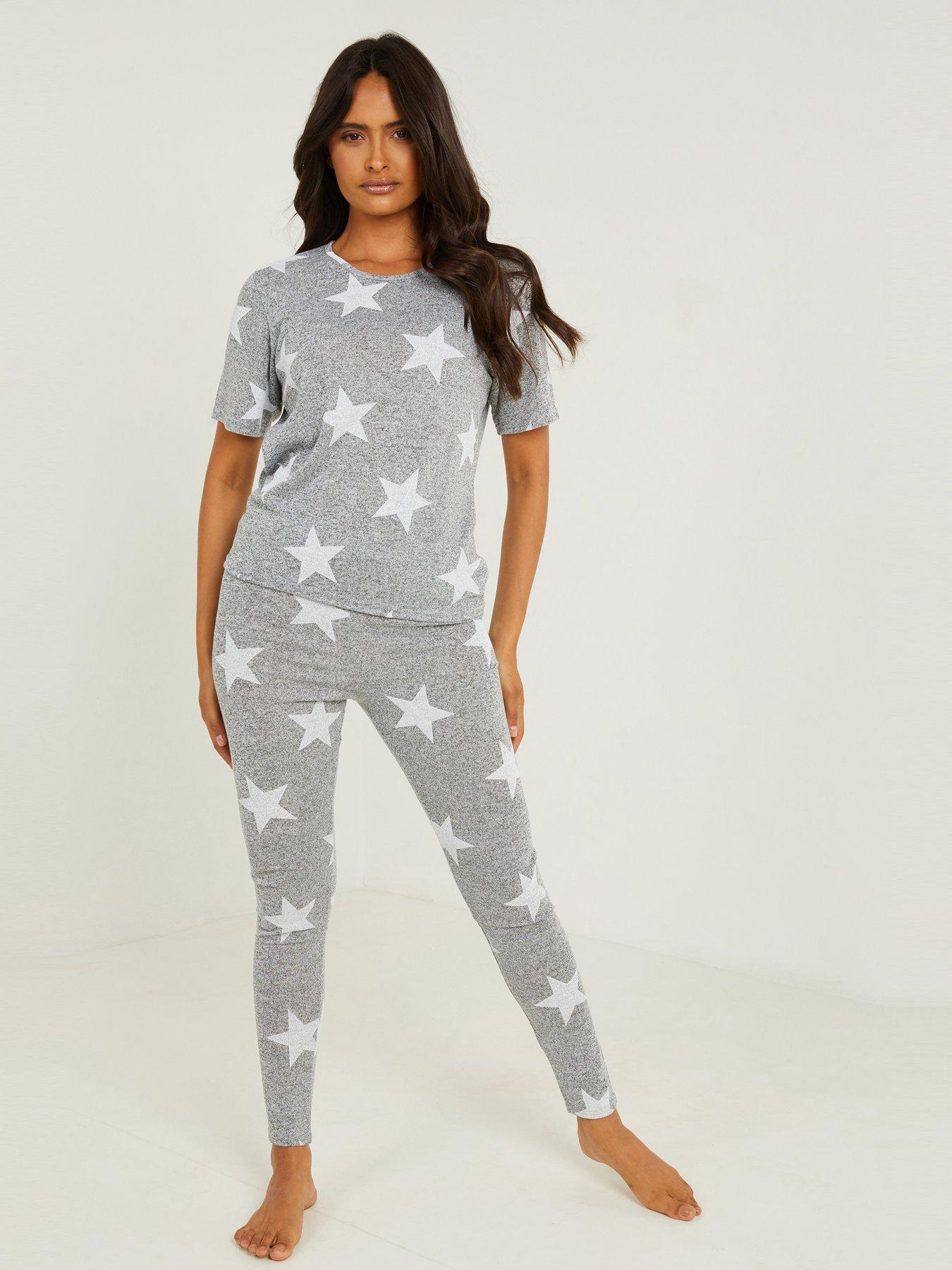 Women Star Print Long Pyjama Set