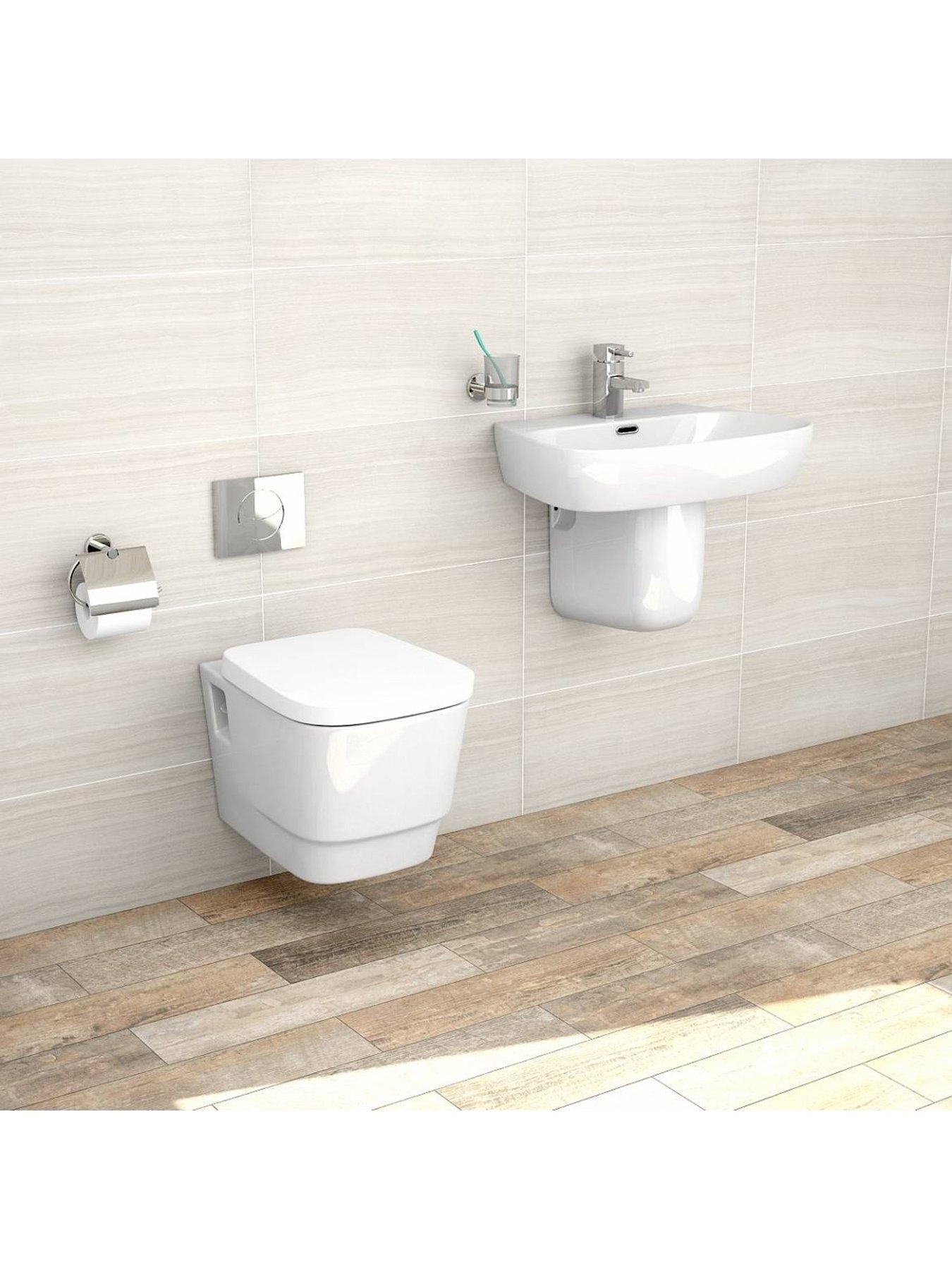 Mode Bathrooms Square Wall Hung Toilet And Basin Pack very.co.uk