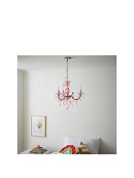 Product photograph of Glow Marie Therese 3 Light Chandelier from very.co.uk