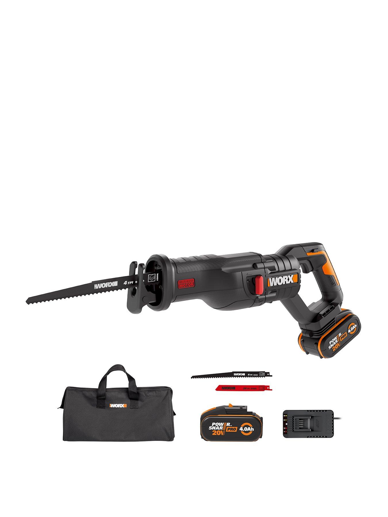 Worx Wx516 20V Brushless Cordless Reciprocating Saw|