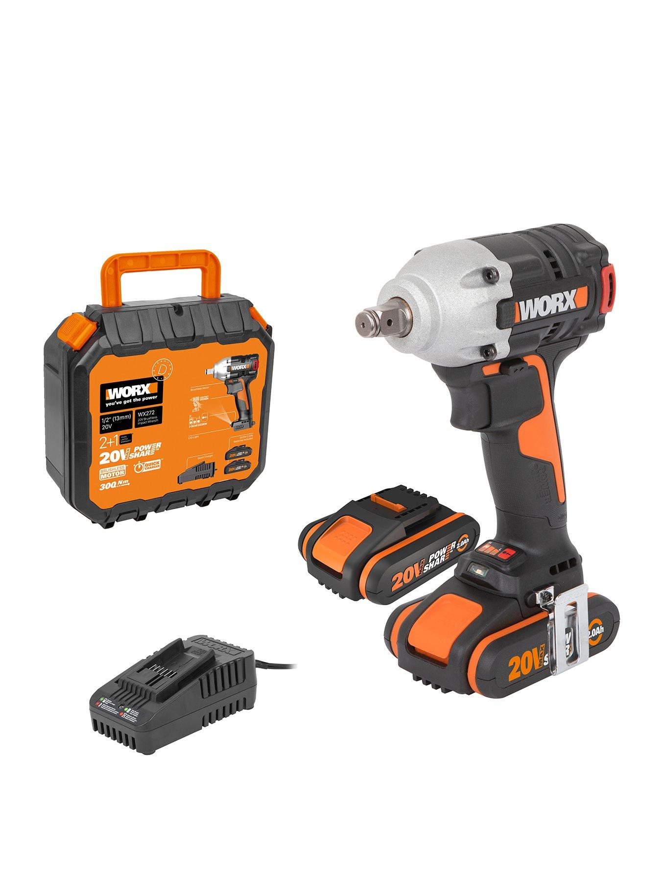Product photograph of Worx Wx272 20v Cordless Impact Wrench from very.co.uk