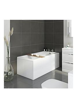 Product photograph of Orchard Bathrooms By Victoria Plum Eden Straight Bath With Panels Bath Tap And Waste 1800 X 800 from very.co.uk