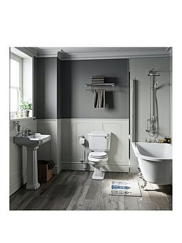 Product photograph of Orchard Bathrooms By Victoria Plum Winchester Traditional Shower Bath Suite With Close Coupled Toilet And Basin 1500 X 780 from very.co.uk