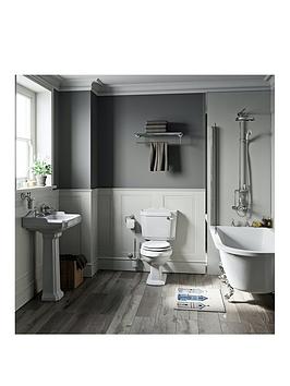 Product photograph of Orchard Bathrooms By Victoria Plum Winchester Traditonal Shower Bath Suite With Close Coupled Toilet And Basin 1710 X 780 from very.co.uk