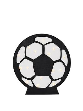 Product photograph of Glow Wooden Football Table Lamp from very.co.uk